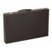 18 inch Large Black and White Leatherette Backgammon